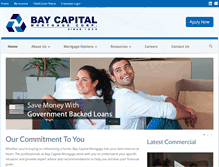 Tablet Screenshot of baycapitalmortgage.com
